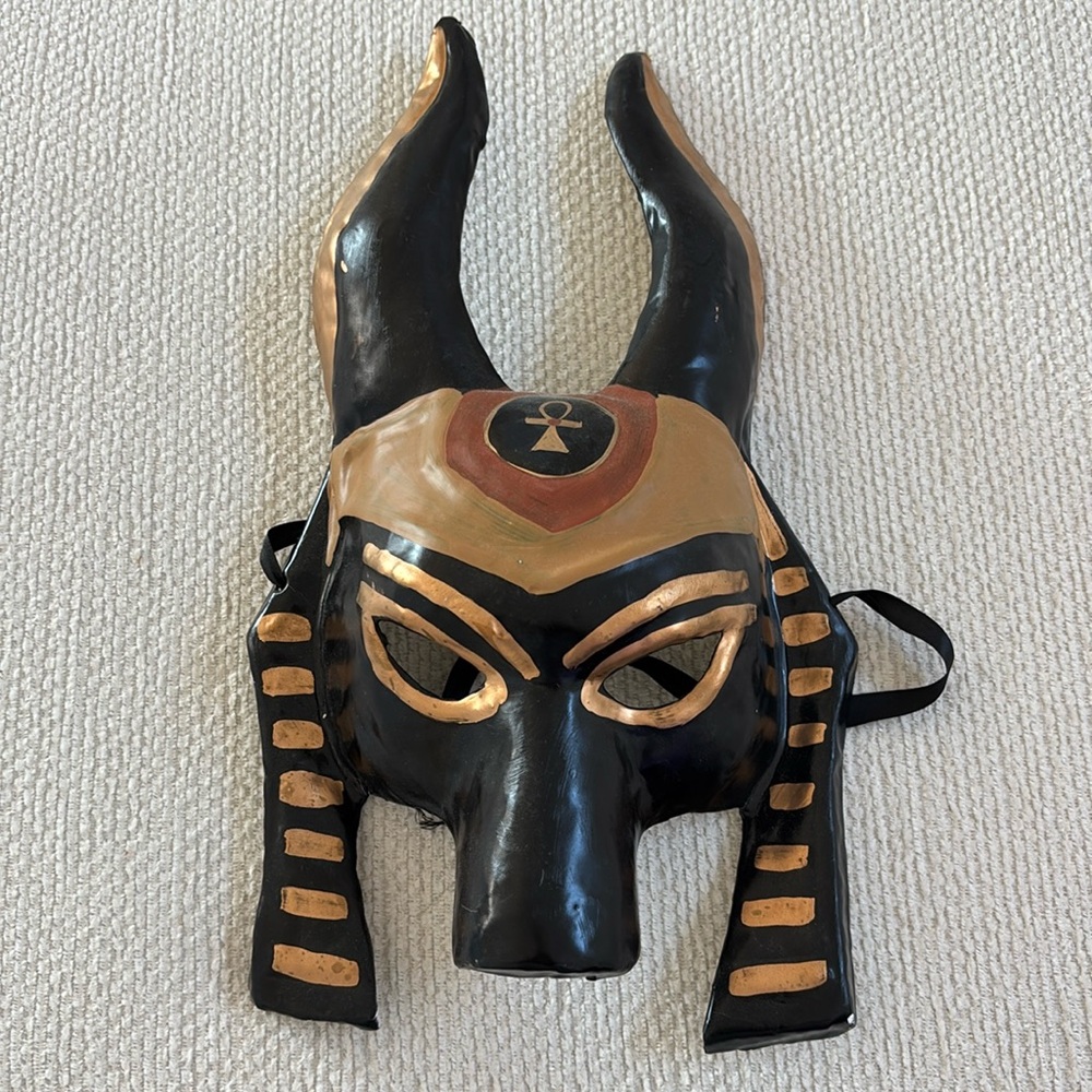 Egyptian Jackal Anubis Mask - Underworld Masquerade Costume